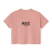 Women's Boxy Tee - Soldier Graphic Art | Made Royalty T-Shirt for Veterans & Military Support