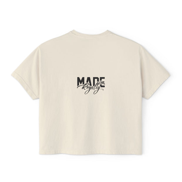 Women's Boxy Tee - Soldier Graphic Art | Made Royalty T-Shirt for Veterans & Military Support