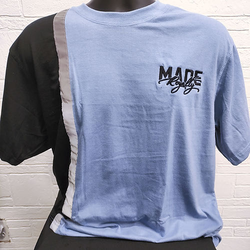 Panel Shirt Reflective Stripe (Powder Blue/Black)