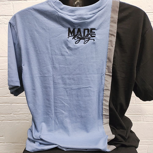 Panel Shirt Reflective Stripe (Powder Blue/Black)